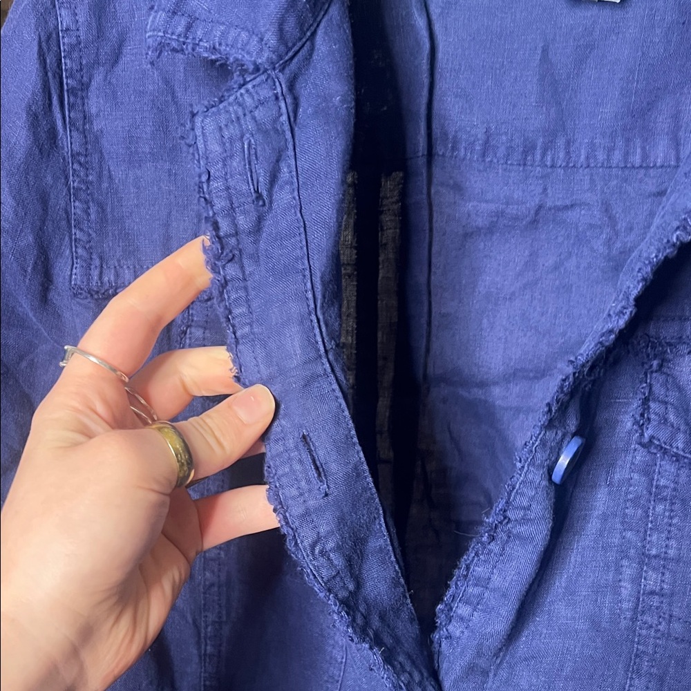 Tommy Bahama Navy Blue Button-Front Jean Jacket XL - Picture 8 of 14